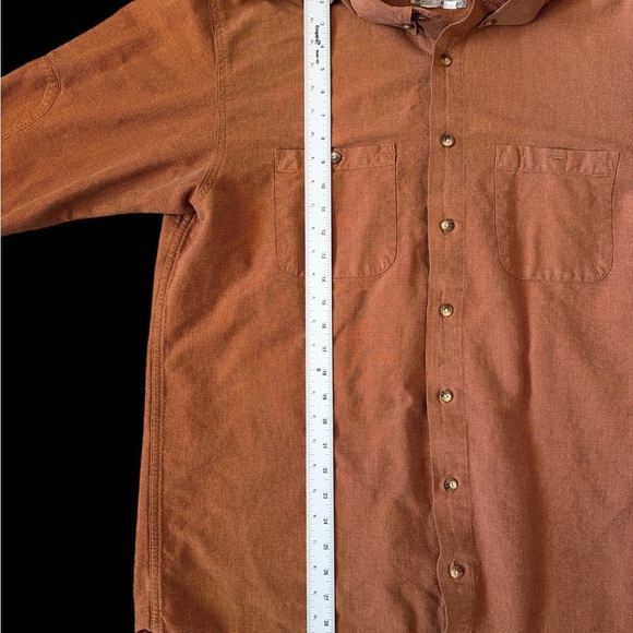 The Territory Ahead Men's Button-Down Shirt in Warm Orange - Picture 2 of 6